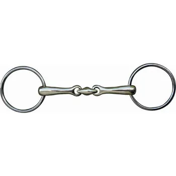 Udidlo pro koně HKM Udidlo stihlové dvakrát lomené HKM, 20 mm, nerez 11,5 cm