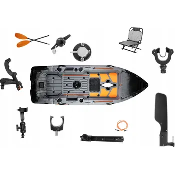Příslušenství pro čtečku elektronické knihy Kajak Haibo Baittrack Split-Type 1-místný 280 cm, pro 1 osobu