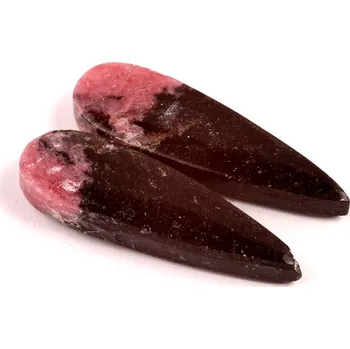 Sběratelství Kabošony páry Rhodonit č.P742 (43x14x7mm)