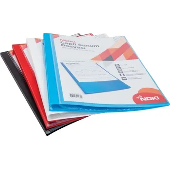 Prospektivá kniha A4 s kapsou, 20 kapes, modrá