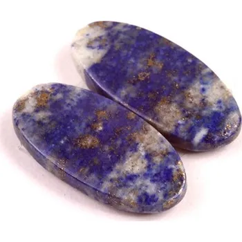 Přírodní kámen Kabošony páry Lapis Lazuli č.P751 (27x13x5mm)