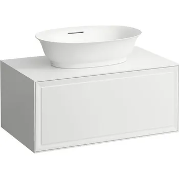 Koupelnový nábytek Laufen THE NEW CLASSIC Skříňka pod umyvadlo 80 cm s 1 zásuvkou, s výřezem, bílá matná H4060110851701