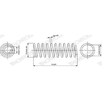 Pružina podvozku MONROE SP2475