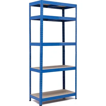 regál Policový regál Trestles RH 2000x1000x500, nosnost 1750 kg, 5 polic Barva: modrá
