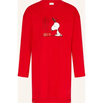 Dámská košile Mey Dámská Noční Košile Série Mey X Peanuts, červená, 38