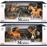 Zvířátka z farmy - Set koní s jezdcem a příslušenstvím 2 druhy