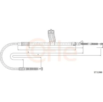 Auto-moto Lanovod parkovací brzdy COFLE 17.1266