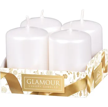 Svíčka Nohel Garden Svíčka adventní metalická lesklá d4x6cm 4ks