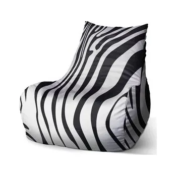 Obývací pokoj Dětský sedací vak Bean Vzor zebry: 60 x 70 x 70 cm