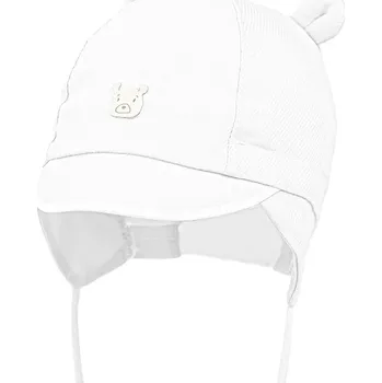 Čepice Dětská bavlněná čepice Jamiks MARKO MARKO.or.Na.gl.JWH209.K bílá 00X, vel. 40