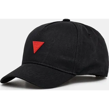 Kšiltovka Dětská bavlněná kšiltovka Guess černá barva, s aplikací, H5RZ00 WO08O H5RZ00.WO08O.PPYA 99X, vel. 56/58