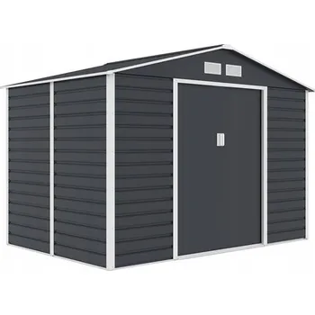 Zahradní domek G21 Zahradní domek na nářadí ocelový 277 x 191 cm antracitový