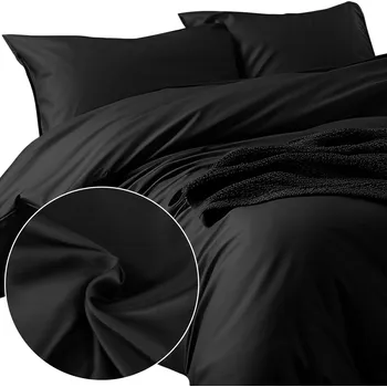 Povlečení Povlečení z bavlněného saténu 160x200 Černá