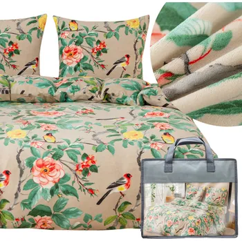 Povlečení POVLEČENÍ 200x220 3dílné z mikrovlákna PLUSZOVÉ zimní chlupaté sada MARTINO