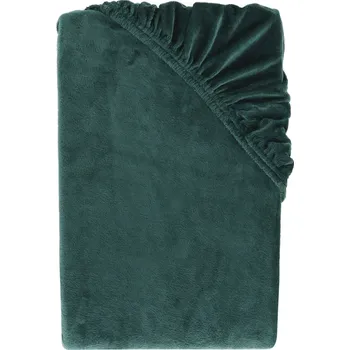 Prostěradlo LIVARNO® Napínací plyšové prostěradlo, 140-160 x 200 cm (zelená)