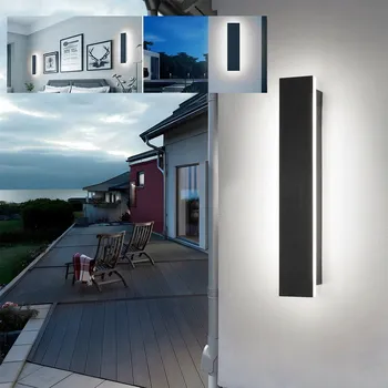 Venkovní osvětlení Venkovní nástěnné LED svítidlo na fasádu, zahradní, IP65, 9W CCD, 30 cm