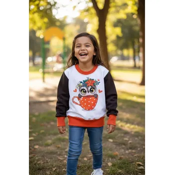 Dívčí mikina Holčičí mikina sovička v hrnku Velikost: 86/92 Holčičí mikina