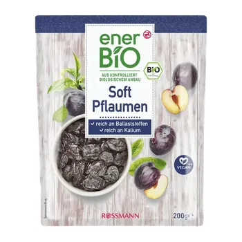 Sušená potravina enerBiO Sušené švestky 200 g