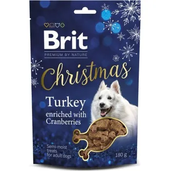 Pro psa Brit Premium Dog by Nature Vánoční poloměkké pochoutky krůta 180g