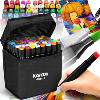 Oboustranný fix černý GiroX 48 ks