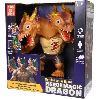 Figurka Figurka Behemot Dvouhlavý Pohyblivé Končetiny Příšerka Bojovník s efekty