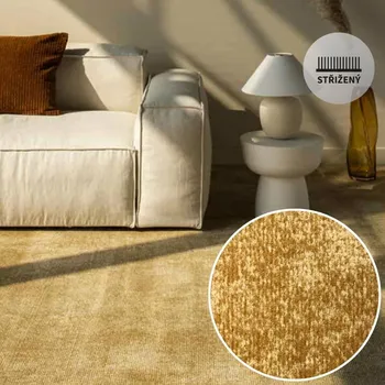 Koberec Metrážový koberec ROSEVILLE 52 zlatá Označení šíře role: 4 m