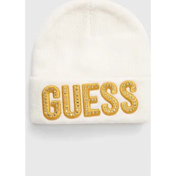 Čepice Dětska čepice Guess bílá barva, z tenké pleteniny A0BZ01.Z2QQ0.9BYX 00X, vel. 52/54