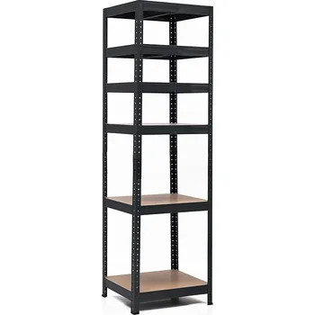 regál Policový regál Trestles RH 2000x600x450, nosnost 2100 kg, 6 polic Barva: černá