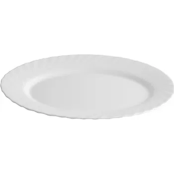 Oválný servírovací talíř Luminarc Trianon bílý 35x26 cm