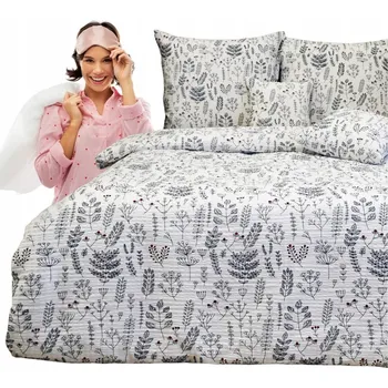 Povlečení Krepové povlečení 160x200 2x70/80 Babiččiny větvičky Chrpa Tlustá kůra Polska