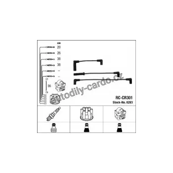 Zapalovací kabel Sada kabelů pro zapalování NGK RC-CR301