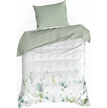 Povlečení Sada povlečení 140x200 z mikrovlákna s rostlinným potiskem