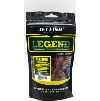 Boilies Boilies Jet Fish Legend Range Seafood - Švestka / Česnek 200-250g - 20 mm