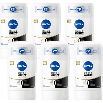 Dámský antiperspirant NIVEA Black White 6 x 50 ml