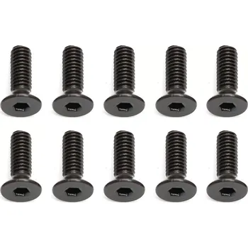 RC náhradní díl Associated Zápustné imbusové šrouby, 2.5x8mm FHCS, 10ks.