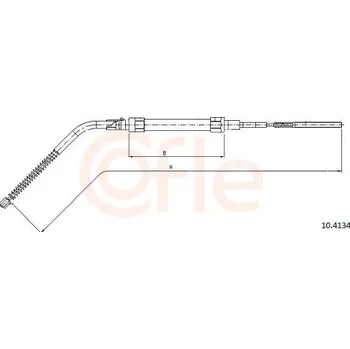 Auto-moto Lanovod parkovací brzdy COFLE 10.4134