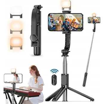 LEHKÝ STATIV PRO FOTOGRAFOVÁNÍ SE DVĚMA LED SVĚTLY A DÁLKOVÝM OVLÁDÁNÍM