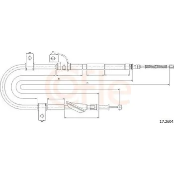 Auto-moto Lanovod parkovací brzdy COFLE 17.2604