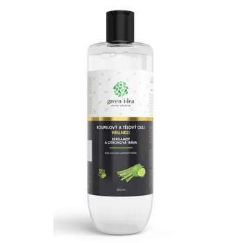 Koupelový olej GREEN IDEA Koupelový a tělový olej bergamot a citronová tráva