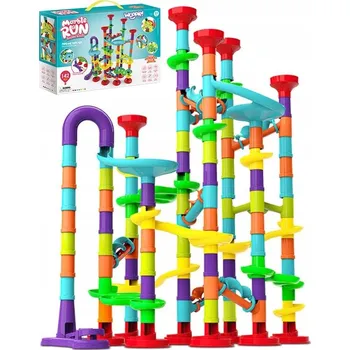 ostatní stavebnice Kuličková dráha, sada 143 dílů + raketomet