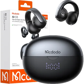 Sluchátka MCDODO BEZDRÁTOVÁ SLUCHÁTKA DO UŠÍ BLUETOOTH 5.4 S MIKROFONEM + POUZDRO S KLIPEM