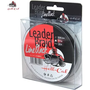 Splétaná návazcová šňůra Hell-Cat Leader Braid Line Black 20m - 1,40 mm