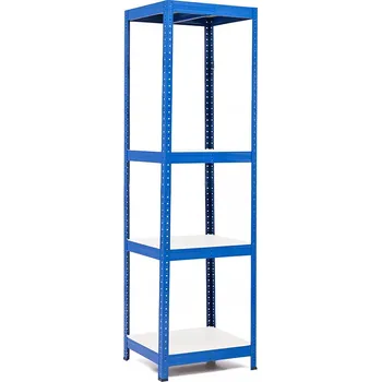 regál Policový regál Trestles RH 1800x600x500, nosnost 1400 kg, 4 police bílé Barva: modrá