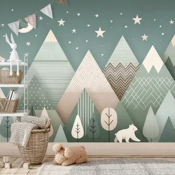 Tapeta Dovido Tapeta dětská horská krajina s medvědem