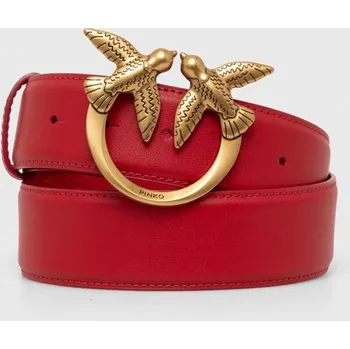 Opasek Kožený pásek Pinko dámský, červená barva, 100120 A0F1 100120.A0F1 33X, vel. S
