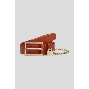 Opasek Kožený pásek Karl Lagerfeld K/AUTOGRAPH dámský, červená barva, A3W33040 29X, vel. 65