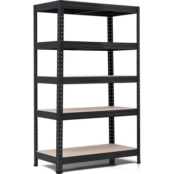 regál Policový regál Trestles RH 1500x800x600, nosnost 1750 kg, 5 polic Barva: černá