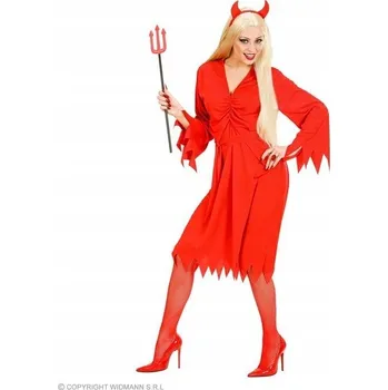 Karnevalový kostým Kostým čertice s čelenkou a rohy, velikost L