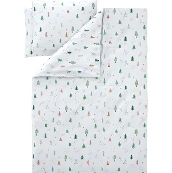 Povlečení LIVARNO® Ložní povlečení z jemného flanelu, 220 x 240 cm, 70 x 90 cm (jedle zelená)