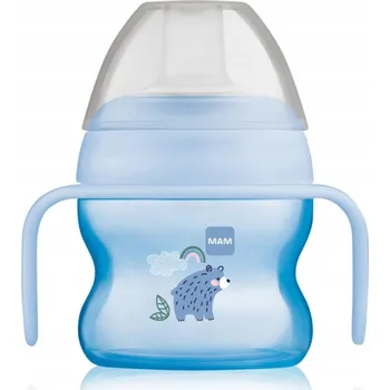 MAM Starter Cup tréninkový hrneček s oušky Modrý 150 ml
